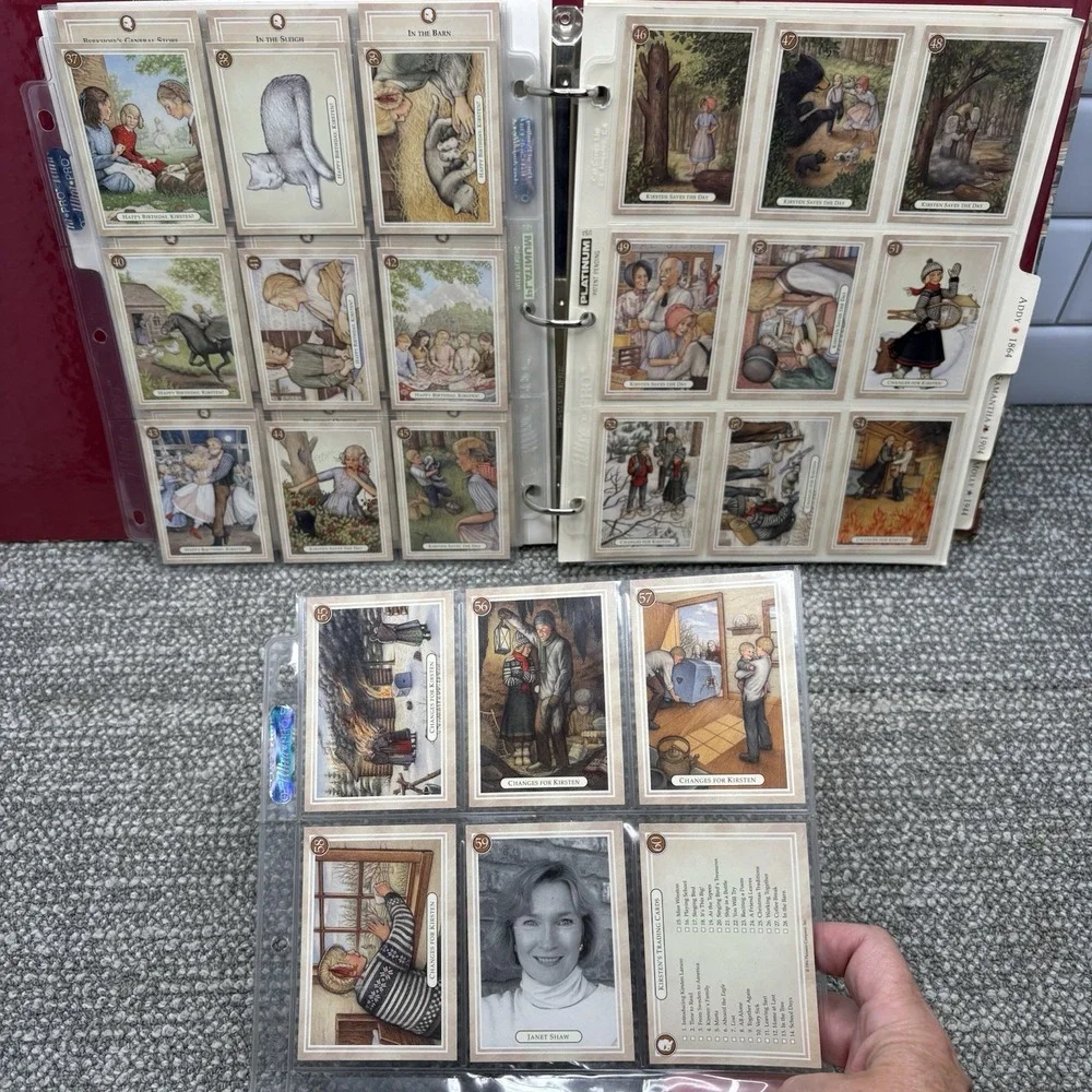 American Girl VTG Trading Cards W Notebook Felicity Molly Samantha MORE 90s